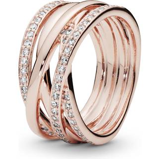 Pandora - Funklende cocktail ring - 180919CZ