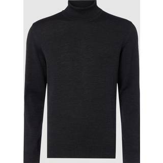 Maerz Herren Rollkragenpullover grau unifarben