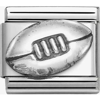 Nomination Rugby Ball Charm - Silver