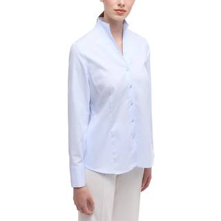 shirt-blouse in light blue structured