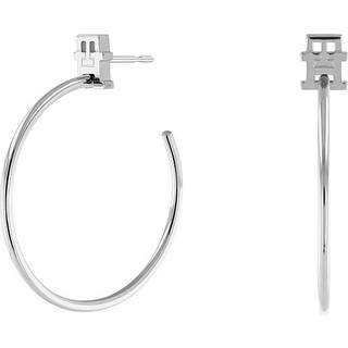 Tommy Hilfiger Monogram Hoop Øreringe Rustfrit Stål 2780727 - Dame - Stainless Steel