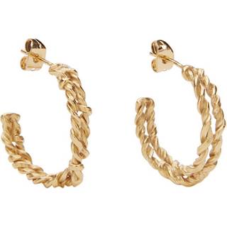 Pico Blake Double Øreringe 24 kt. Forgyldt Sølv N01020 - Dame - 925 Sterling Silver
