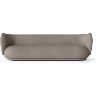 Ferm Living Rico Brushed 4-personers Sofa Varm Grå - 4-sæders sofaer + Polyester Varmgrå - 100225111