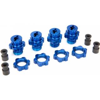 Traxxas - TRX6856X - 17mm Wheel hubs and nuts, blue
