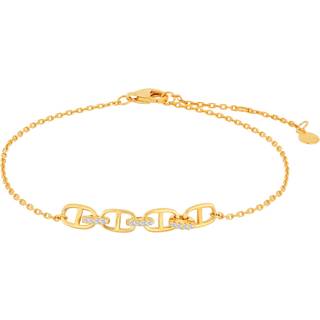 Joanli Nor LaraNor armbånd i forgyldt sølv med cubic zirkonia