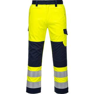 Hi-vis Modaflame bukserGul/Marine (Størrelse: M)