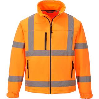 Hi-Vis Klassisk Softshell Jakke (3L) - Orange (Størrelse: XXL)