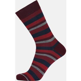Strømper "regular" | Bomuld | Rød med striber