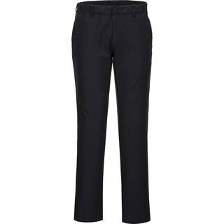 Stretch Slim Chino arbejdsbukser - Sort (Størrelse: 36)