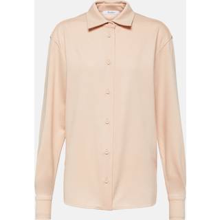 Max Mara Gilles virgin wool jersey shirt - pink - XL