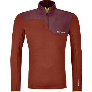 Ortovox Light Zip Neck Fleecepullover - L - clay orange
