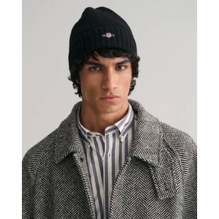 GANT Wool Lined Beanie Black