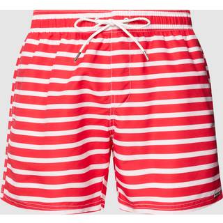Schiesser Herren Badeshorts rot Gestreift