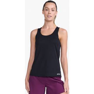 2XU Women's Aero Singlet Black/Silver Reflective, S