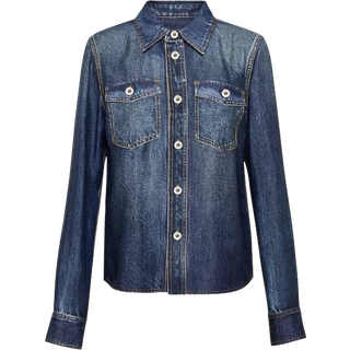 Bottega Veneta Printed shirt - blue - XXXS