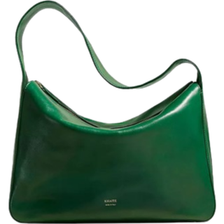 Khaite Elena leather shoulder bag - green - One Size