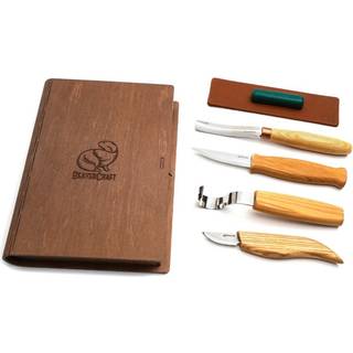 Udskæringssæt BeaverCraft S43 Book; til udskæring af skeer og andre træprodukter