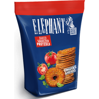 Elephant Pretzels with Tomatoes & Herbs - 180 g