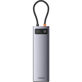 Baseus StarJoy Metal Glam Series Hub 11in1 USB hub - USB 3.0 - 11 ports - Grå