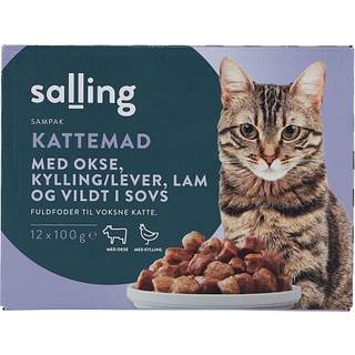 Vådfoder i sovs m. kød (På lager i varehus)