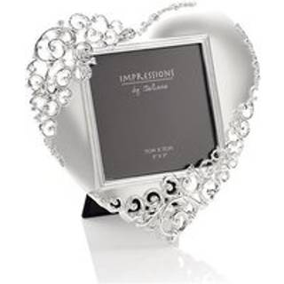Impressions Silver Plated Filigree Heart Photo Frame - P8803