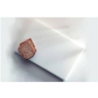 Skærebræt i ekstra kraftig polyethylen plast 46x30x2,5cm hvid