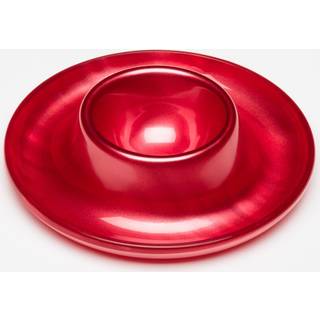 G.F. Heim Söhne Eierbecher Acrylglas Perlmutt Optik Rot