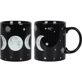 Schwarzer Triple Moon Kaffeebecher