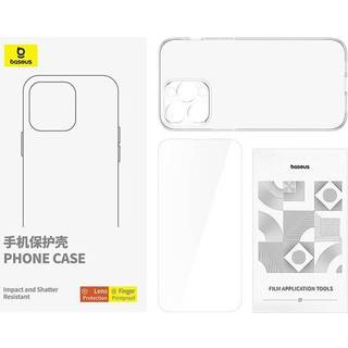 Baseus - Clear Case iPhone 14 Pro tempered glass