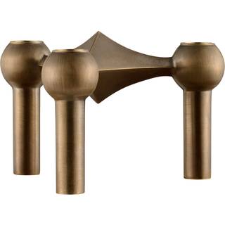 Stoff Nagel Nagel Lysestage Bronzeret - Lysestager Messing Bronze Messing - 9009