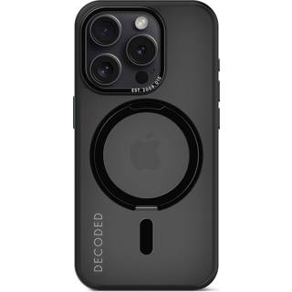 Decoded genbrugsplastiksløjfe-bagcover (iPhone 15 Pro) - Sort