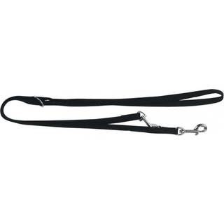 Dressur line nylon sort 15 mm x 200 cm