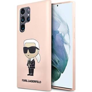 Karl Lagerfeld Ikonik Samsung Galaxy S23 Ultra 5G Silikone Cover - Pink