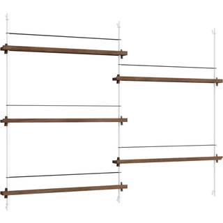 Moebe Magazine Shelving MS.115.2 Røget Eg/Hvid