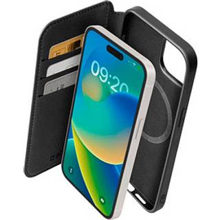 iPhone 15 SBS Wallet Mag Cover - MagSafe Kompatibel - Sort