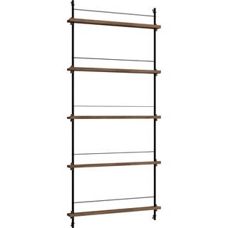 Moebe Magazine Shelving MS.180.1 Røget Eg/Sort