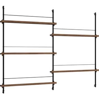 Moebe Magazine Shelving MS.115.2 Røget Eg/Sort