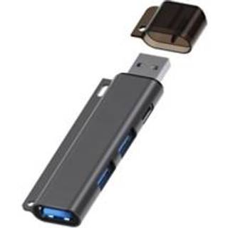 NÖRDIC USB-A hub 4 porte 1xUSB-A 3.1 2xUSB-A 2.0 1xUSB-C PD10W 3.0