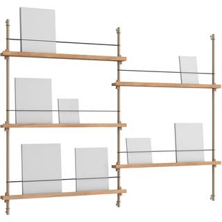 Moebe Magazine Shelving MS.115.2 Eg/Warm Grey