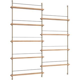 Moebe Magazine Shelving MS.180.2 Eg/Warm Grey