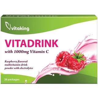 Vitaking - Vitadrink Multivitamin 28 pakker, Hindbær