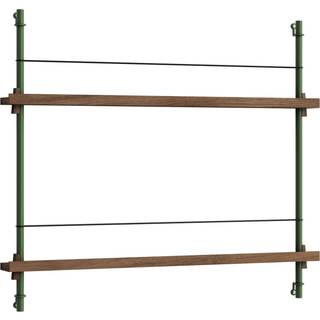 Moebe Magazine Shelving MS.65.1 Røget Eg/Pine Green