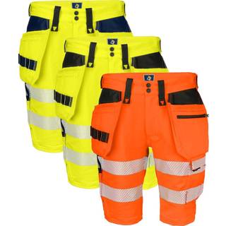 ProJob 6575 Short Fuld Stretch En Iso 20471 Klasse 2/1 - Navy blue/yellow - C52