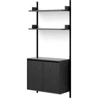 New Works Væghylde 1900 Skab  Black Ash / Black B83,5 cm - Tall