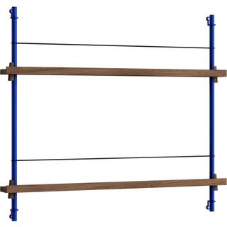 Moebe Magazine Shelving MS.65.1 Røget Eg/Deep Blue