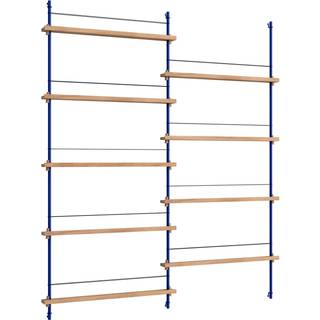 Moebe Magazine Shelving MS.180.2 Eg/Deep Blue