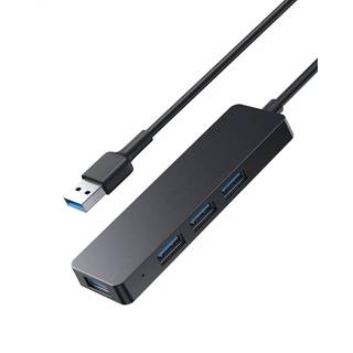 SiGN USB-A Hub, 4xUSB-A 3.0 - Sort