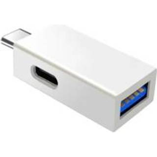 NÖRDIC USB-C hub 2 porte 1xUSB-A 3.1 1xUSB-C PD10W