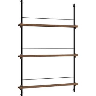 Moebe Magazine Shelving MS.115.1 Røget Eg/Sort