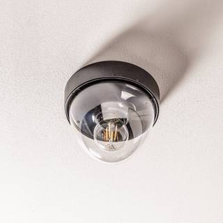 Loftlampe Nook med klar skærm, sort